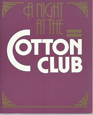 Programmheft zu: A Night at the Cotton Club. Buch: Douglas Barron. Regie: Barrie Stevens, Billy W...