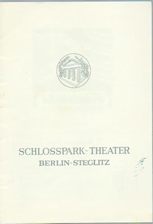Bild des Verkufers fr Programmheft zu: Das Ei. Ein Stck in zwei Akten, Deutsch von Lore Kornell. Inszenierung und Bhnenbilder: Willi Schmidt. Musik: Herbert Baumann. Darsteller: Klaus Kammer, Franz Weber, Erich Ghne, Joseph Noerden, Liane Croon, Barbara Saade, Hilla Hofer, Christiane Pauli, Gudrun Genest, Rudolf Brandt, Karl Hellmer, Lothar Blumhagen, Renate von Bredow, Toni Stohr, Ursula Diestel, Claus Hofer, Siegmar Schneider, Walter Tarrach u.v.a. In: Schlosspark Theater, Heft 69, 1958/59. zum Verkauf von Antiquariat Carl Wegner