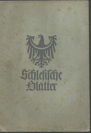 Seller image for Schlesische Bltter (Altschlesische Bltter). Nachrichtenblatt fr schlesische Vor- und Frhgeschichte. Folge 3, Juli 1939. for sale by Antiquariat Carl Wegner