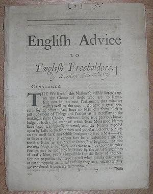 English Advice to English Freeholders.