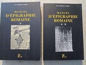 Bild des Verkufers fr Manuel d'pigraphie romaine [Volumes 1 & 2] zum Verkauf von Expatriate Bookshop of Denmark
