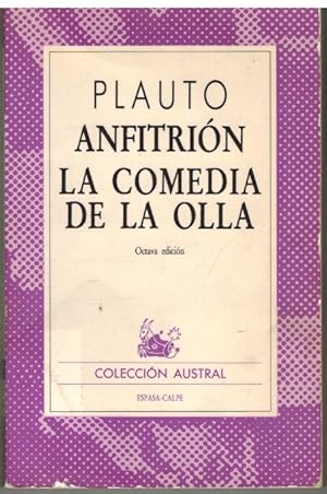 Imagen del vendedor de ANFITRION LA COMEDIA DE LA OLLA a la venta por ALZOFORA LIBROS