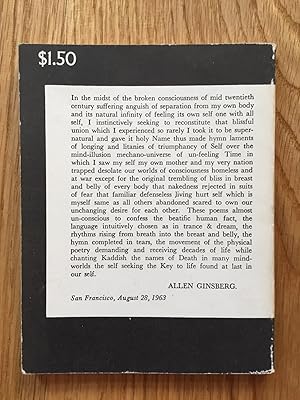kaddish and other poems kaddish and other poems