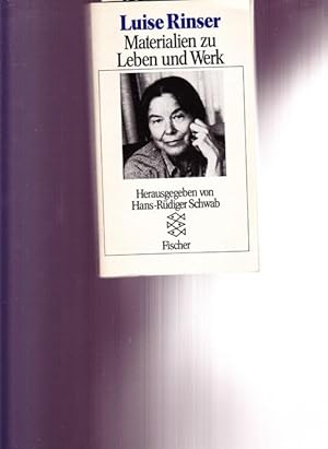 Bild des Verkufers fr Luise Rinser. Materialien zur Leben und Werk. 75. Geburstag am 30. April 1986. zum Verkauf von Ant. Abrechnungs- und Forstservice ISHGW