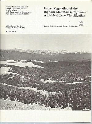 Bild des Verkufers fr Forest Vegetation of the Bighorn Mountains of Wyoming: A Habitat Type Classification (RM-170) zum Verkauf von Bookfeathers, LLC