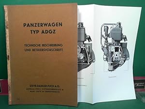 Panzerwagen Typ ADGZ - Technische Beschreibung und Betriebsvorschrift. - Beiliegend: Plan der Pan...