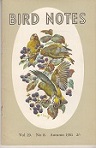 Seller image for Bird Notes. Royals Society for the Protection of Birds. for sale by Buchversand Joachim Neumann
