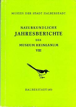 Bild des Verkufers fr Naturkundliche Jahresberichte des Museum Heineanum zum Verkauf von Buchversand Joachim Neumann