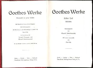 Goethes Werke. Auswahl in zehn Teilen.