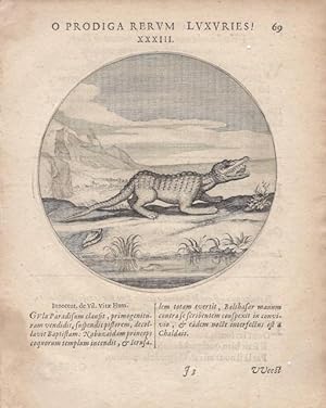 Five printed leaves from Jacob Cats, "Proteus Ofte Minne-Beelden Verandert In Sinne-Beelden"