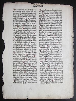Seller image for SIngle incunable leaf from a Dutch "Golden Legend" for sale by Sanctuary Books, A.B.A.A.