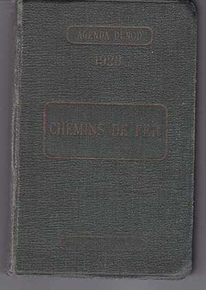 Image du vendeur pour Chemins de fer - Agenda Dunod 1923 mis en vente par Pare Yannick