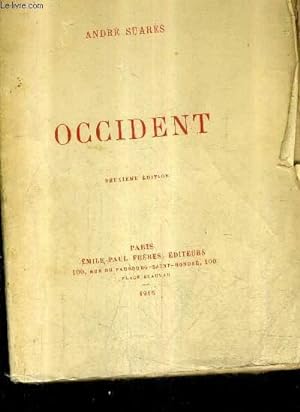 Seller image for OCCIDENT - 2E EDITION. for sale by Le-Livre