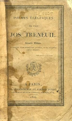 Seller image for POEMES ELEGIAQUES DE FEU Jos. TRENEUIL for sale by Le-Livre