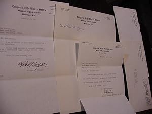 Imagen del vendedor de SIGNED LETTERS-- OHIO Political Group Lot (US Congressmen) a la venta por Daniel Montemarano