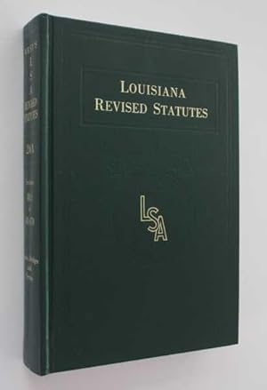 Seller image for West's Louisiana Statutes Annotated: Revised Statues, Sections 48:1 to 48:470, Volume 26A for sale by Cover to Cover Books & More