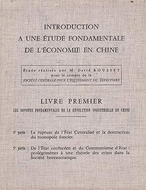 Introduction à une étude fondamentale de l'économie en Chine. Livre I : 4/5