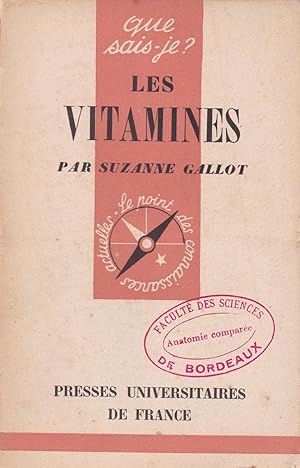 Image du vendeur pour Les vitamines - Que sais-je ? n 12 mis en vente par Pare Yannick