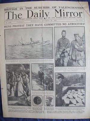 Historic newspaper. The Daily Mirrror. Wednesday, October 23, 1918.