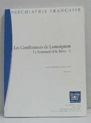 Seller image for Les confrences de Lamoignon le sommeil et le rve-2 (vol XXXVIII) for sale by crealivres