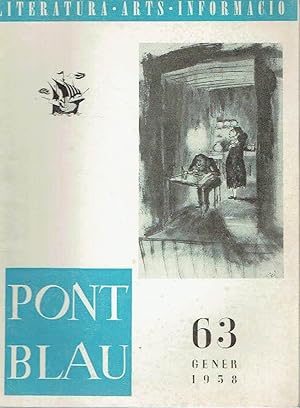 Pont Blau, nº 63. Revista de Literatura, arts i informació. Gener de 1958.