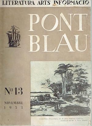 Pont Blau, nº 13. Revista de Literatura, arts i informació. Novembre de 1953.