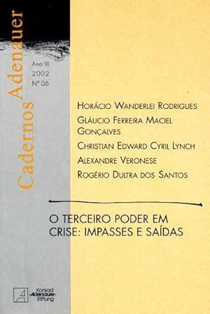 Seller image for O terceiro poder em crise : impasses e sadas. -- ( Cadernos Adenauer ; 6 ) for sale by Ventara SA