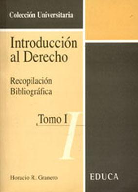 Imagen del vendedor de Introduccin al derecho : recopilacin bibliogrfica.-- ( Universitaria ) a la venta por Ventara SA