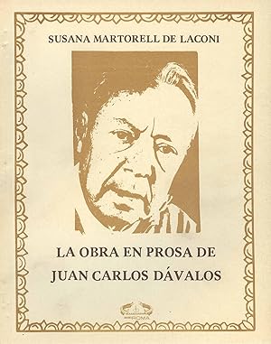 Imagen del vendedor de La obra en prosa de Juan Carlos Davalos. a la venta por Ventara SA