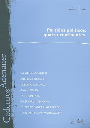 Seller image for Partidos polticos : quatro continentes. vol. 8 -- ( Cadernos Adenauer ; 3 ) for sale by Ventara SA