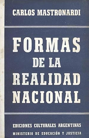 Seller image for Formas de la realidad nacional.-- ( Biblioteca del Sesquicentenario. Los temas argentinos ) for sale by Ventara SA