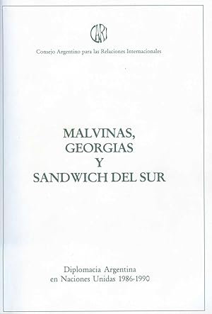 Seller image for Malvinas, Georgias y Sandwich del Sur. vol. 7 , Diplomacia argentina en Naciones Unidas 1986-1990 / vol. 1 for sale by Ventara SA