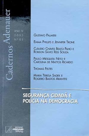 Seller image for Segurana cidad e polcia na democracia. -- ( Cadernos Adenauer ) for sale by Ventara SA
