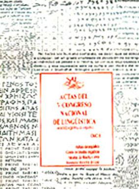 Imagen del vendedor de Congreso Nacional de Linguistica (5 : 1993 mayo 24 al 1 junio : Mendoza).-- ( Congreso Nacional de Linguistica ; 5 ) a la venta por Ventara SA