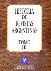 Seller image for Historia de revistas argentinas. vol. 3 for sale by Ventara SA