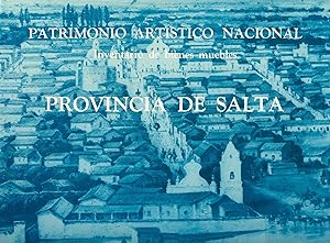 Imagen del vendedor de Provincia de Salta.-- ( Patrimonio Artistico Nacional. Inventario de bienes muebles ) a la venta por Ventara SA