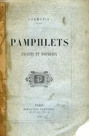 Bild des Verkufers fr PAMPHLETS ANCIENS ET NOUVEAUX zum Verkauf von Le-Livre