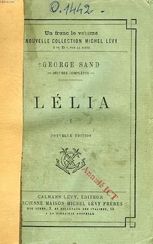 Bild des Verkufers fr LELIA, 2 TOMES zum Verkauf von Le-Livre