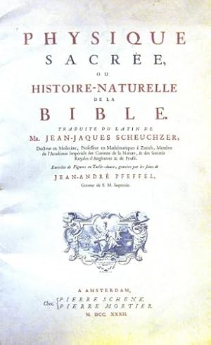 Bild des Verkufers fr Physique sacre. zum Verkauf von Libreria La Fenice di Pietro Freggio