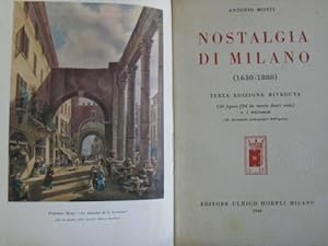Immagine del venditore per Nostalgia di Milano. venduto da Libreria La Fenice di Pietro Freggio