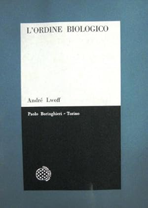 Imagen del vendedor de L'ordine biologico. a la venta por Libreria La Fenice di Pietro Freggio