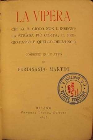 Seller image for La vipera. for sale by Libreria La Fenice di Pietro Freggio