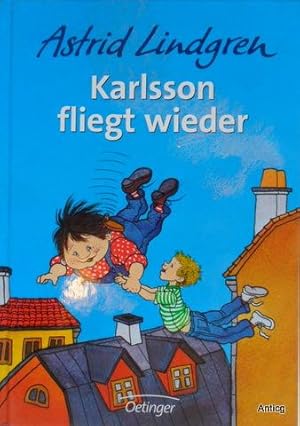 Bild des Verkufers fr Karlsson fliegt wieder. Deutsch von Thyra Dohrenburg. Mit Zeichnungen von Ilon Wikland. zum Verkauf von Antiquariat Gntheroth