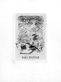 Paul Pfister. Sammlersegen. Signierter Original-Kupferstich.