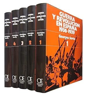 GUERRA Y REVOLUCIÓN EN ESPAÑA 1936-1939 5 Tomos OBRA COMPLETA