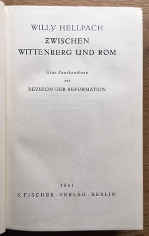 Bild des Verkufers fr Zwischen Wittenberg und Rom. Eine Pantheodizee zur Revisionder Reformation. zum Verkauf von Antiquariat Lohmann