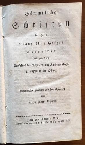 Immagine del venditore per Smmtliche Schriften. venduto da Antiquariat Lohmann