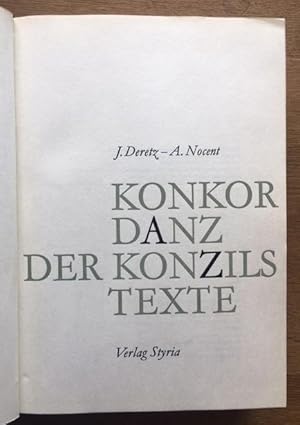 Seller image for Konkordanz der Konzilstexte. for sale by Antiquariat Lohmann