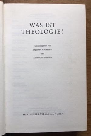 Bild des Verkufers fr Was ist Theologie? zum Verkauf von Antiquariat Lohmann