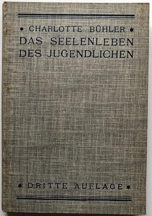 Immagine del venditore per Das Seelenleben des Jugendlichen. Versuch einer Analyse und Theorie der psychischen Pubertt. venduto da Antiquariat Lohmann